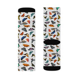 Monarch Holiday Butterfly Print Socks