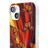 Hot Monarch Butterflies IPhone Flexi Cases