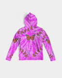 Monarch Butterfly Hoodie (Pink tie dye) Women's Hoodie