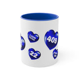 409 Hearts Valentine 11oz Accent Mug