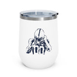 Football Player 12oz Insulated Wine Tumbler white FREE SHIPPING