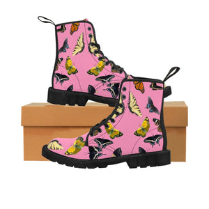 Butterflies Women's Canvas Boots