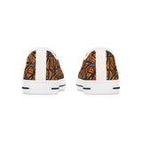 Women's Low Top Sneakers, Monarch Butterfly Shoes, Monarch Wings