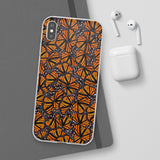 Monarch Butterfly Wings Flexi phone Cases, Iphone, Samsung