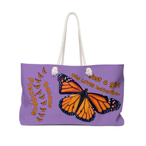 Monarch Butterfly Weekender Bag violet