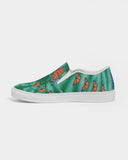 Green Tie Dye Women's Slip-On Canvas Shoe