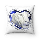 Believe Deep Down Spun Polyester Square Pillow