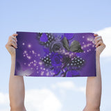 Purple Butterfly  Small Towel, 11x18