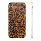 Monarch Butterfly Wings Flexi phone Cases, Iphone, Samsung