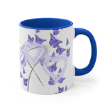 purple Monarchs 11oz Accent Mug