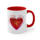 Butterfly Valentine Accent Coffee Mug, 11oz