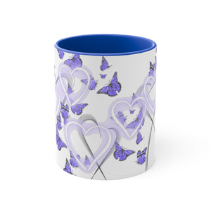 purple Monarchs 11oz Accent Mug