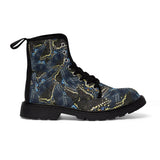 Black Swallowtail Wings Women's Canvas Boots