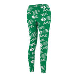 Green Paw Scratch Navy Women's Casual Leggings FREE SHIPPING