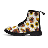 Sunflowers and Monarchs Women's Canvas Boots