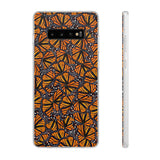 Monarch Butterfly Wings Flexi phone Cases, Iphone, Samsung