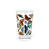 Butterflies Pint Glass, 16oz
