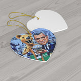 Joe Pa Print Ceramic Ornament