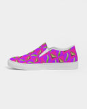 Tiger Swallowtail Checkers Women's Slip-On Canvas Shoe