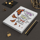 Monarch Serenity Prayer Hardcover Journal Matte FREE SHIPPING