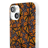 Monarch Butterfly Wings Flexi phone Cases, Iphone, Samsung