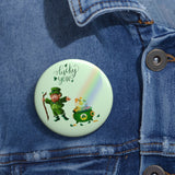 Lucky Irish Pin Buttons