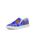 Blue tie dye Women's Slip-On Canvas Shoe