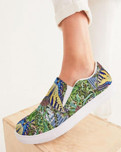 Must Have Tiger Swallowtail Women's Slip-On Canvas Shoe - Inspired Passion Productions