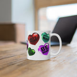 Valentine Hearts Mug 11oz