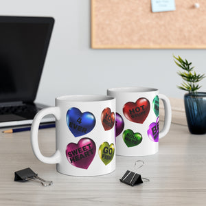 Valentine Hearts Mug 11oz