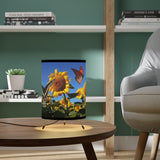 Sunflowers and ButterfliesTripod Lamp with High-Res Printed Shade, US\CA plug