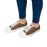 Women's Low Top Sneakers, Monarch Butterfly Shoes, Monarch Wings