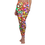 Monarch Butterfly Life Cycle and Colors Women's Cut & Sew Casual Leggings - Inspired Passion Productions