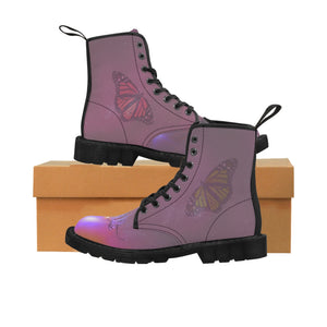 Monarch Galaxy Raspberry Women's Canvas Boots