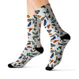 Monarch Holiday Butterfly Print Socks