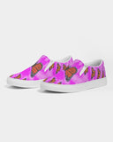 Pink tie dye Women's Slip-On Canvas Shoe