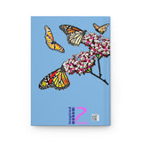 Monarch Serenity Prayer (lt blue) Hardcover Journal Matte FREE SHIPPING