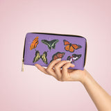 Purple Butterfly Zipper Wallet compliment your butterfly bag