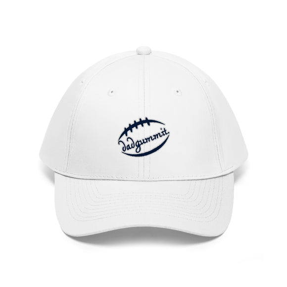Dadgummit white Unisex Twill Hat FREE SHIPPING