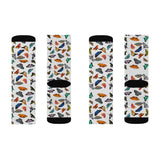 Monarch Holiday Butterfly Print Socks