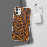 Monarch Butterfly Wings Flexi phone Cases, Iphone, Samsung