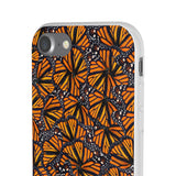 Monarch Butterfly Wings Flexi phone Cases, Iphone, Samsung