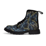 Black Swallowtail Wings Women's Canvas Boots