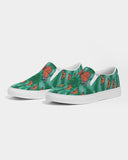 Green Tie Dye Women's Slip-On Canvas Shoe