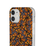 Monarch Butterfly Wings Flexi phone Cases, Iphone, Samsung