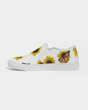 Sunflower and monarch Women's Slip-On Canvas Shoe