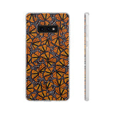 Monarch Butterfly Wings Flexi phone Cases, Iphone, Samsung