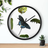 Black Swallowtail Wall Clock