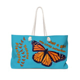 Monarch Butterfly Weekender Bag Blue