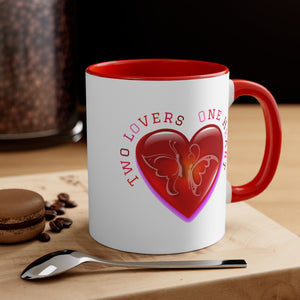 Butterfly Valentine Accent Coffee Mug, 11oz